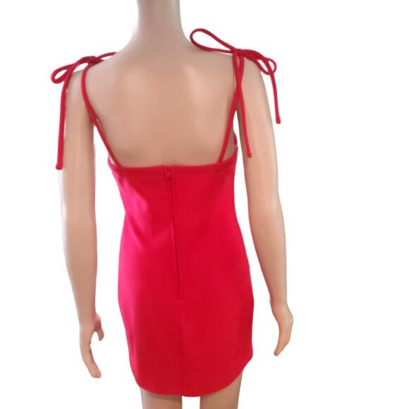 Speechless Size S Piqué Mini Dress in Cherry Red Y2K Club Party - Picture 4 of 8